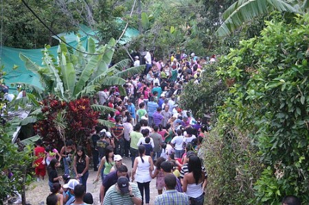 Gathering of people at Festival de globos de La Loma 2010