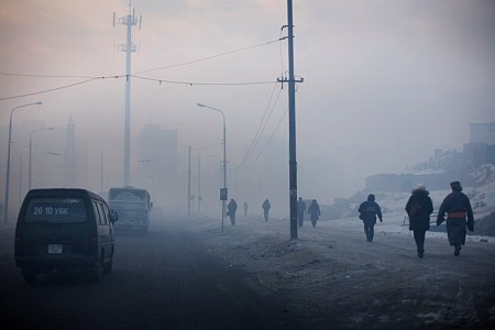 Mongolian capital "Ulaanbaatar" is now known as “Utaanbaatar”, which means “city of dense smoke”