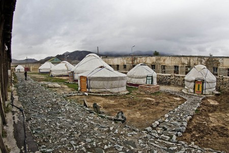 A Ger camp in Mongolia. Image by Flickr user Neurmadic Aesthetic, used under a Creative Commons License