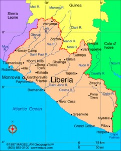 Map of Liberia. Image by Flickr user MercyWatch. CC BY-NC-ND