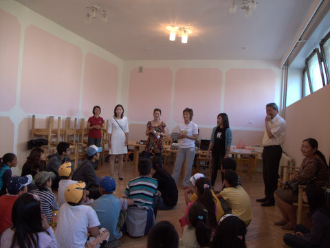 Workshop with the children in Ulaanbaatar