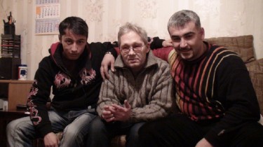 Pavel with friends from Tajikistan 