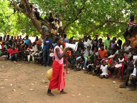 Comemoração do Dia da Criança Africana no bairro de Bandim em Bissau.