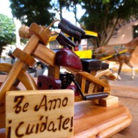 Woodwork from Itapua, Paraguay. Message: "I love you, Take Care!" (Used with permission from the VISPERA)