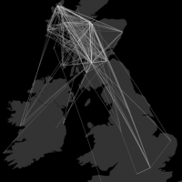 Mapping the Twitter Sphere: Scottish Gaelic, Great Britain and Ireland.