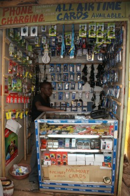 Negozio di telefonia in Africa