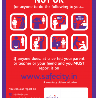 A poster for schools available on the Safecity website